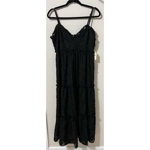 Black Maxi Dress with detail